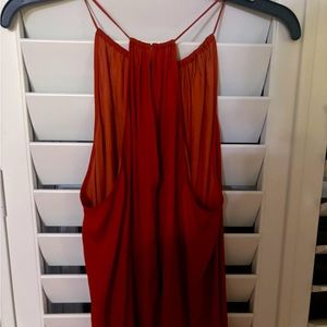 Burnt Orange Loft blouse-medium